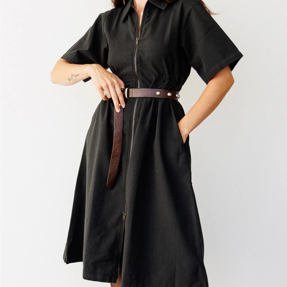 Noble Adult Long Utility Dress in Ash